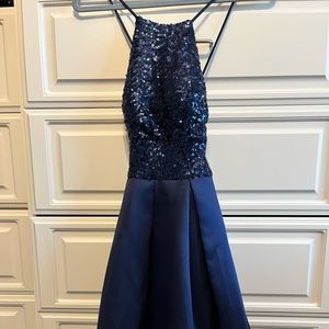 Navy cocktail dress. Size 5